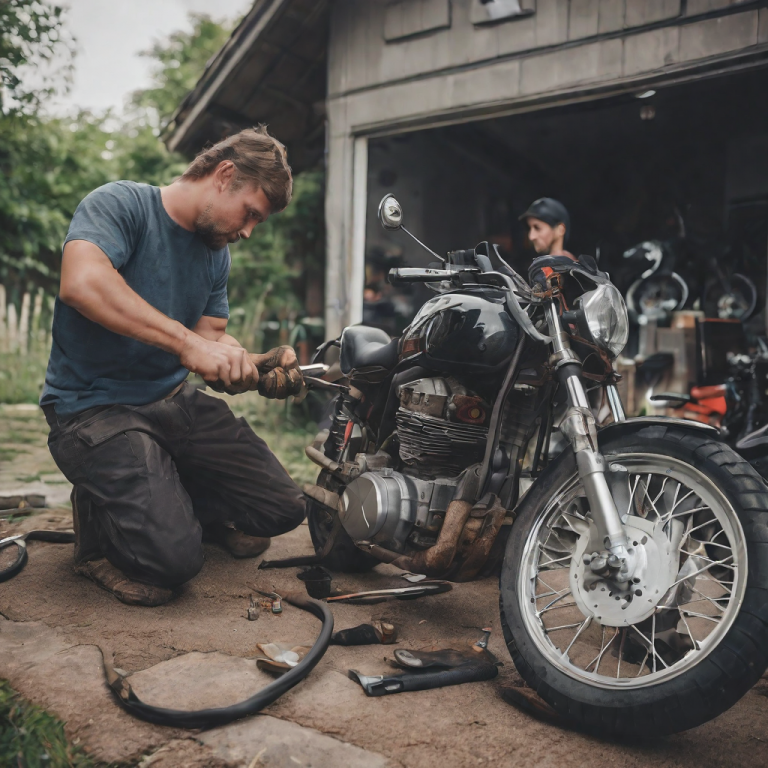 fazendo_manutencao_da_moto_em_casa