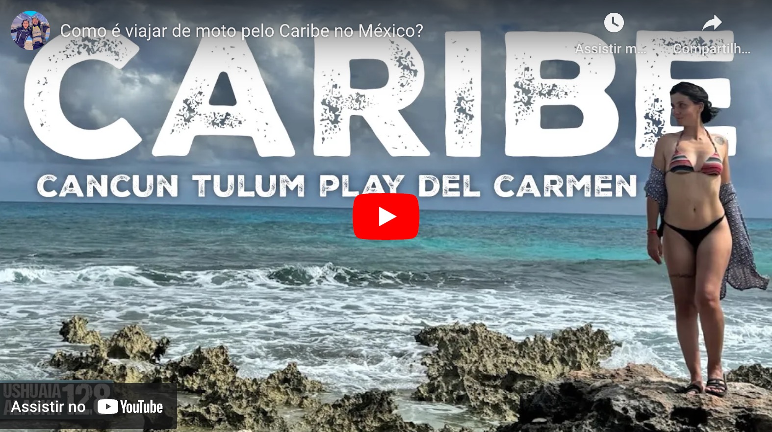 Como é viajar de moto pelo Caribe no México?